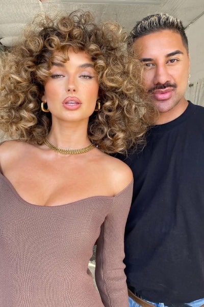 A photo of Shannon and a model