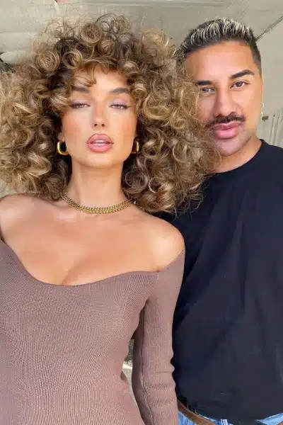 A photo of Shannon and a model